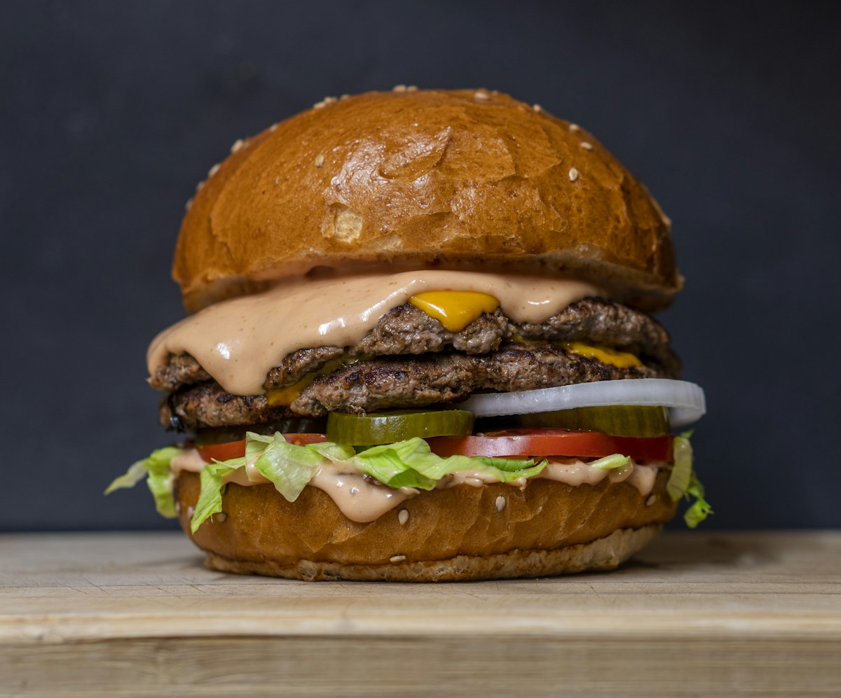 BunBash Sialkot Double Beef Smash Burger